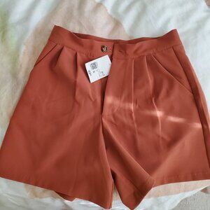 Pleated Trouser Shorts
